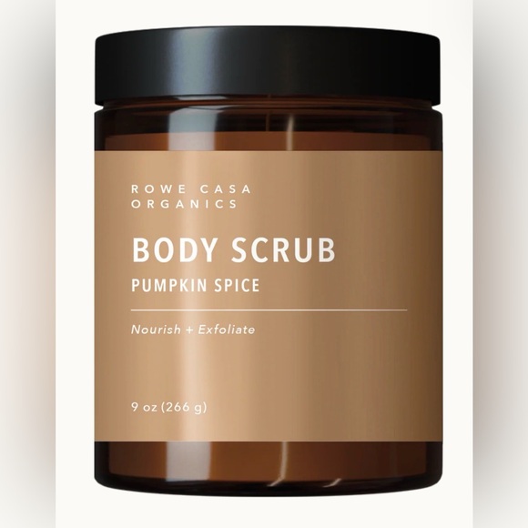 Other - NWT ROWE ORGANICS PUMPKIN SPICE BODY SCRUB 9 OZ JAR COSMETICS/SKINCARE/BODYCARE